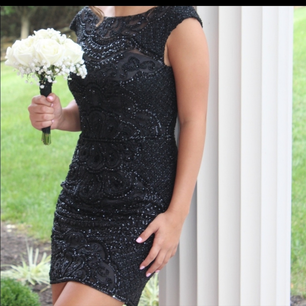 Black Sherri Hill dress size 2 - Picture 5 of 6